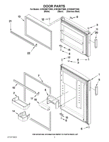 02 - Door Parts parts for Amana Refrigerator A1RXNGFYW00 from AppliancePartsPros.com