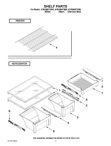 05 - Shelf Parts parts for Amana Refrigerator A1RXNGFYW00 from AppliancePartsPros.com