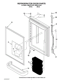 04 - Refrigerator Door Parts parts for Amana Refrigerator ABB2221FEB3 / from AppliancePartsPros.com