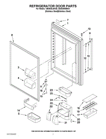 04 - Refrigerator Door Parts parts for Amana Refrigerator GB2026REKS8 / from AppliancePartsPros.com
