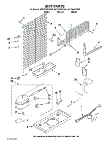 04 - Unit Parts parts for Amana Refrigerator A6TXNWFXB00 / from AppliancePartsPros.com