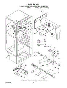 03 - Liner Parts parts for Amana Refrigerator A8RXEGFXW00 / from AppliancePartsPros.com