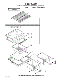 05 - Shelf Parts parts for Amana Refrigerator A8RXEGFXW00 / from AppliancePartsPros.com