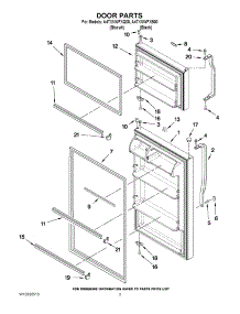 02 - Door Parts parts for Amana Refrigerator A4TXNWFXB00 / from AppliancePartsPros.com