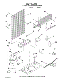 04 - Unit Parts parts for Amana Refrigerator A4TXNWFXB00 / from AppliancePartsPros.com