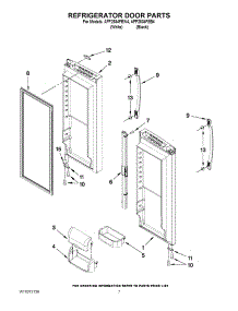 05 - Refrigerator Door Parts parts for Amana Refrigerator AFF2534FEB4 / from AppliancePartsPros.com