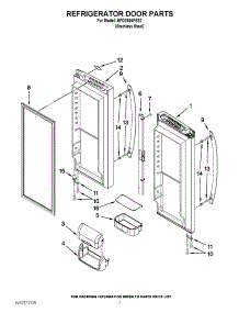 04 - Refrigerator Door Parts parts for Amana Refrigerator AFD2535FES7 / from AppliancePartsPros.com