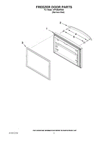 03 - Freezer Door Parts parts for Amana Refrigerator AFF2534FES6 / from AppliancePartsPros.com