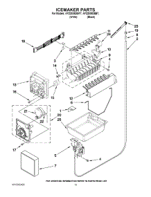 07 - Icemaker Parts parts for Amana Refrigerator AFD2535DEB7 / from AppliancePartsPros.com