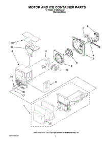 04 - Motor And Ice Container Parts parts for Amana Refrigerator AFI2538AES7 / from AppliancePartsPros.com