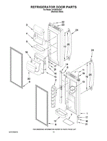 07 - Refrigerator Door Parts parts for Amana Refrigerator AFI2538AES7 / from AppliancePartsPros.com