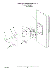 08 - Dispenser Front Parts parts for Amana Refrigerator AFI2538AES7 / from AppliancePartsPros.com