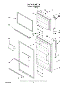 02 - Door Parts parts for Amana Refrigerator A8TXNGFXW00 / from AppliancePartsPros.com