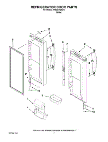05 - Refrigerator Door Parts parts for Amana Refrigerator AFB2234WEW3 / from AppliancePartsPros.com