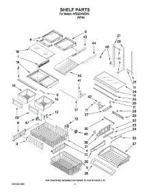07 - Shelf Parts parts for Amana Refrigerator AFB2234WEW3 / from AppliancePartsPros.com