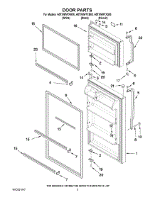 02 - Door Parts parts for Amana Refrigerator A8TXNWFXW00 / from AppliancePartsPros.com