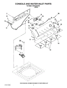 02 - Console And Water Inlet Parts parts for Crosley Washer CAW12444XW2 / from AppliancePartsPros.com