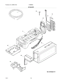 17 - Ice Maker parts for Electrolux Refrigerator EI28BS56IWC / from AppliancePartsPros.com