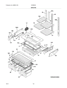 09 - Shelves parts for Electrolux Refrigerator EI23BC56IW9 / from AppliancePartsPros.com