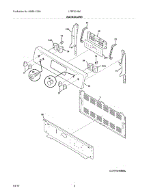 03 - Backguard parts for Frigidaire Range LFEF3019MWD / from AppliancePartsPros.com