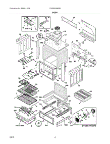 05 - Body parts for Frigidaire Range CGES3065KB5 / from AppliancePartsPros.com