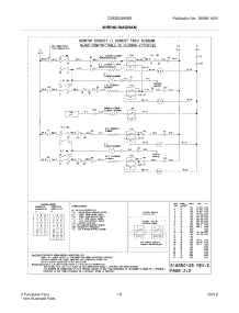 11 - Wiring Diagram parts for Frigidaire Range CGES3065KB5 / from AppliancePartsPros.com