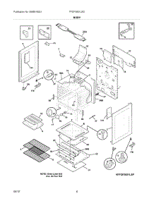 07 - Body parts for Frigidaire Range FFGF3051LSG / from AppliancePartsPros.com