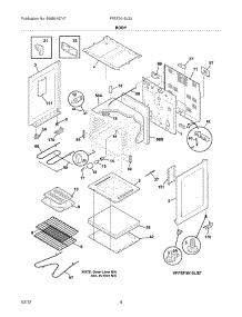 05 - Body parts for Frigidaire Range FFEF3015LSJ / from AppliancePartsPros.com