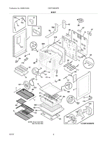 05 - Body parts for Frigidaire Range CGEF3055MFE / from AppliancePartsPros.com