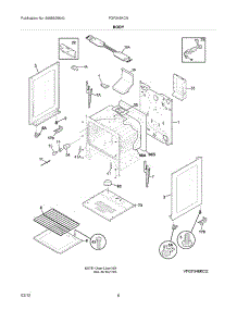 07 - Body parts for Frigidaire Range FGF348KCN / from AppliancePartsPros.com