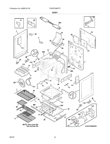 07 - Body parts for Frigidaire Range FGGF3056KFP / from AppliancePartsPros.com