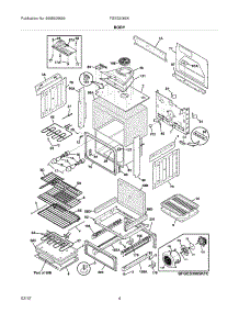 05 - Body parts for Frigidaire Range FGES3065KWF / from AppliancePartsPros.com