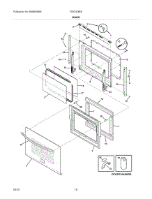 09 - Door parts for Frigidaire Range FGES3065KWF / from AppliancePartsPros.com