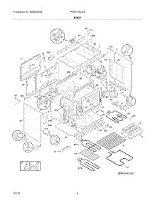 05 - Body parts for Frigidaire Range FFEF4015LWC / from AppliancePartsPros.com