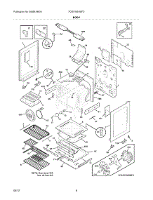 07 - Body parts for Frigidaire Range FGGF3054MFD / from AppliancePartsPros.com