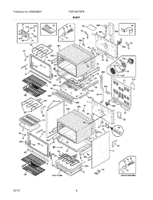 05 - Body parts for Frigidaire Range FGEF306TMFB / from AppliancePartsPros.com