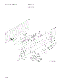 03 - Backguard parts for Frigidaire Range FFEF4017LBC / from AppliancePartsPros.com