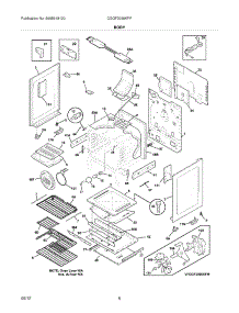 07 - Body parts for Frigidaire Range CGGF3056KFP / from AppliancePartsPros.com