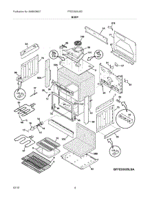 05 - Body parts for Frigidaire Range FFED3025LBD / from AppliancePartsPros.com