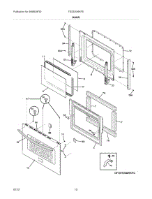 09 - Door parts for Frigidaire Range FGES3045KFE / from AppliancePartsPros.com