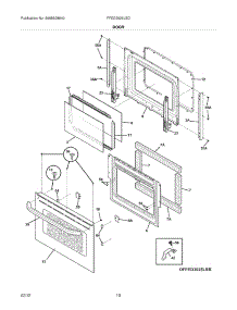 09 - Door parts for Frigidaire Range FFED3025LSD / from AppliancePartsPros.com