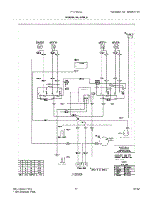 12 - Wiring Diagram parts for Frigidaire Range FFEF3010LBD / from AppliancePartsPros.com