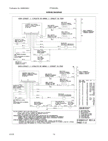 14 - Wiring Diagram parts for Frigidaire Range FFGS3025LBE / from AppliancePartsPros.com