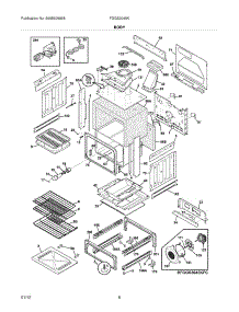 07 - Body parts for Frigidaire Range FGGS3045KBE / from AppliancePartsPros.com