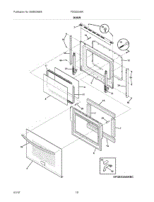 11 - Door parts for Frigidaire Range FGGS3045KBE / from AppliancePartsPros.com