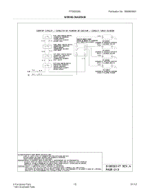 15 - Wiring Diagram parts for Frigidaire Range FFGS3025LWE / from AppliancePartsPros.com