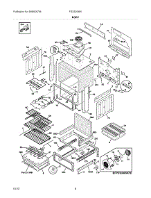 07 - Body parts for Frigidaire Range FGDS3065KWF / from AppliancePartsPros.com
