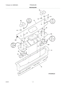 03 - Backguard parts for Frigidaire Range FFED3005LWB / from AppliancePartsPros.com
