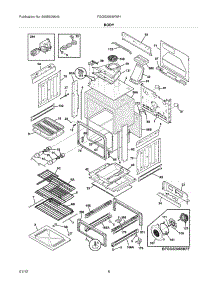 07 - Body parts for Frigidaire Range FGGS3065KWH / from AppliancePartsPros.com