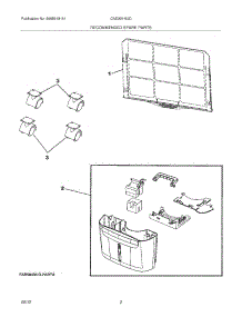 03 - Recommended Spare Parts parts for Frigidaire Dehumidifier CAD301NUD13 / from AppliancePartsPros.com